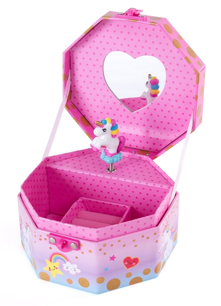 Amazon.com: Hot Focus Musical Girls Jewelry Box – Rainbow